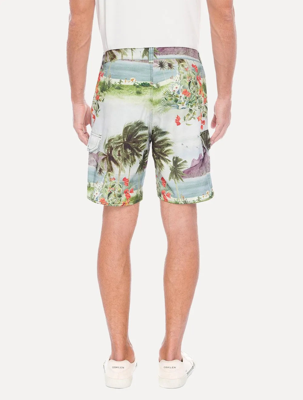 Bermuda Osklen Masculina Sarja Casual RJ Color Off-White