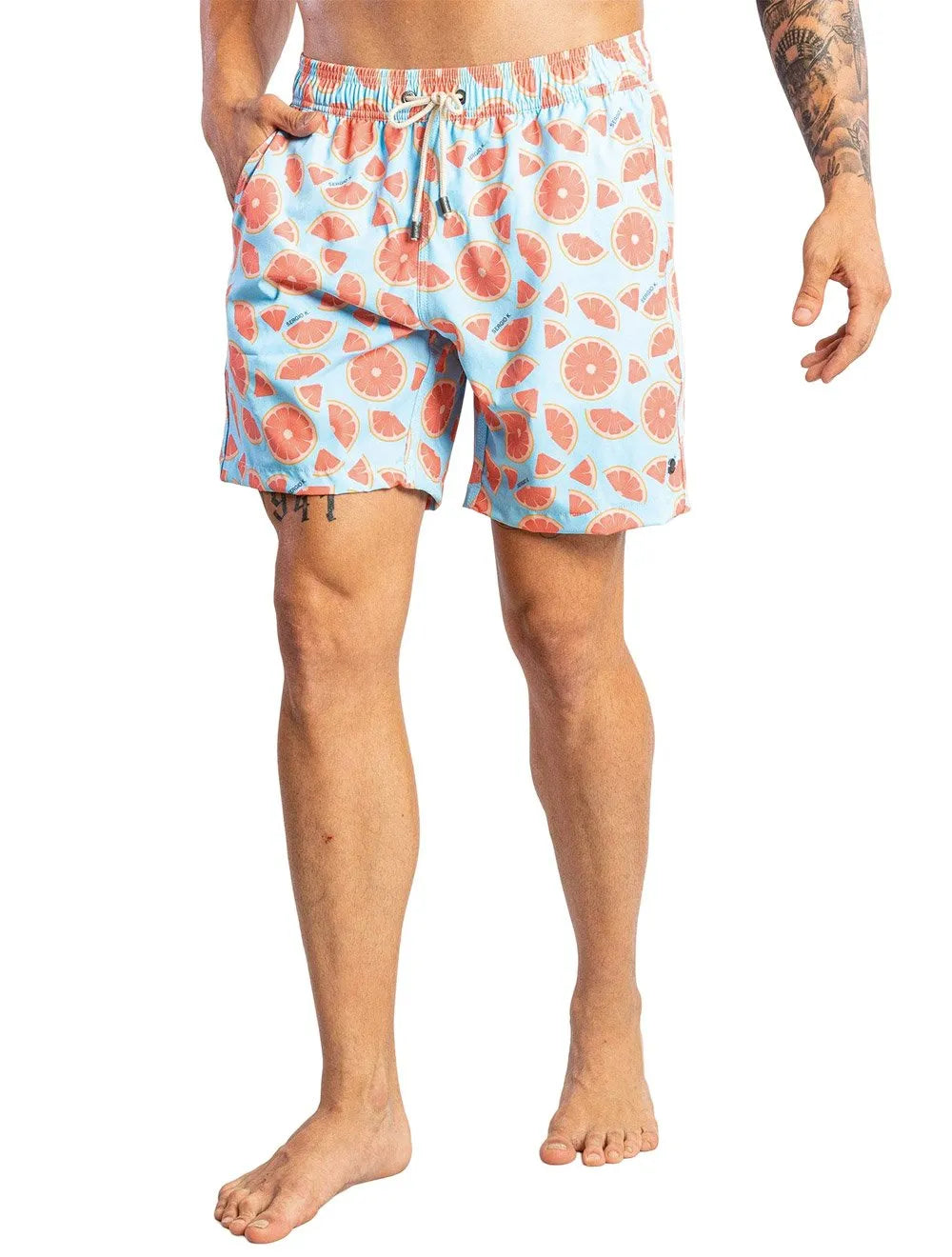 Short Sergio K Masculino D'Água Grapefruit Azul Claro
