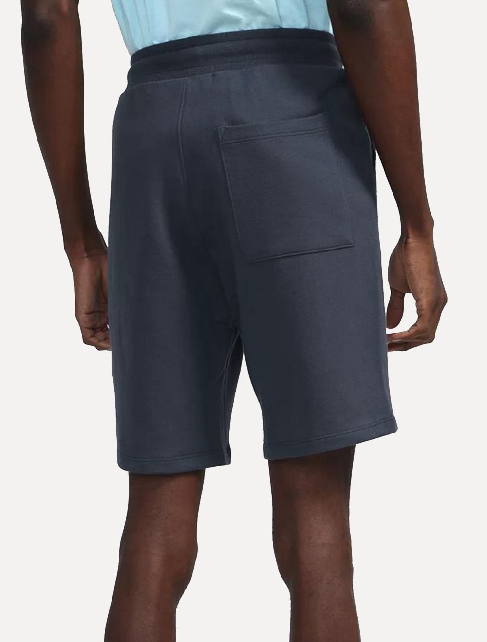Bermuda Calvin Klein Masculina Moletom Lateral Big New Logo Azul Marinho