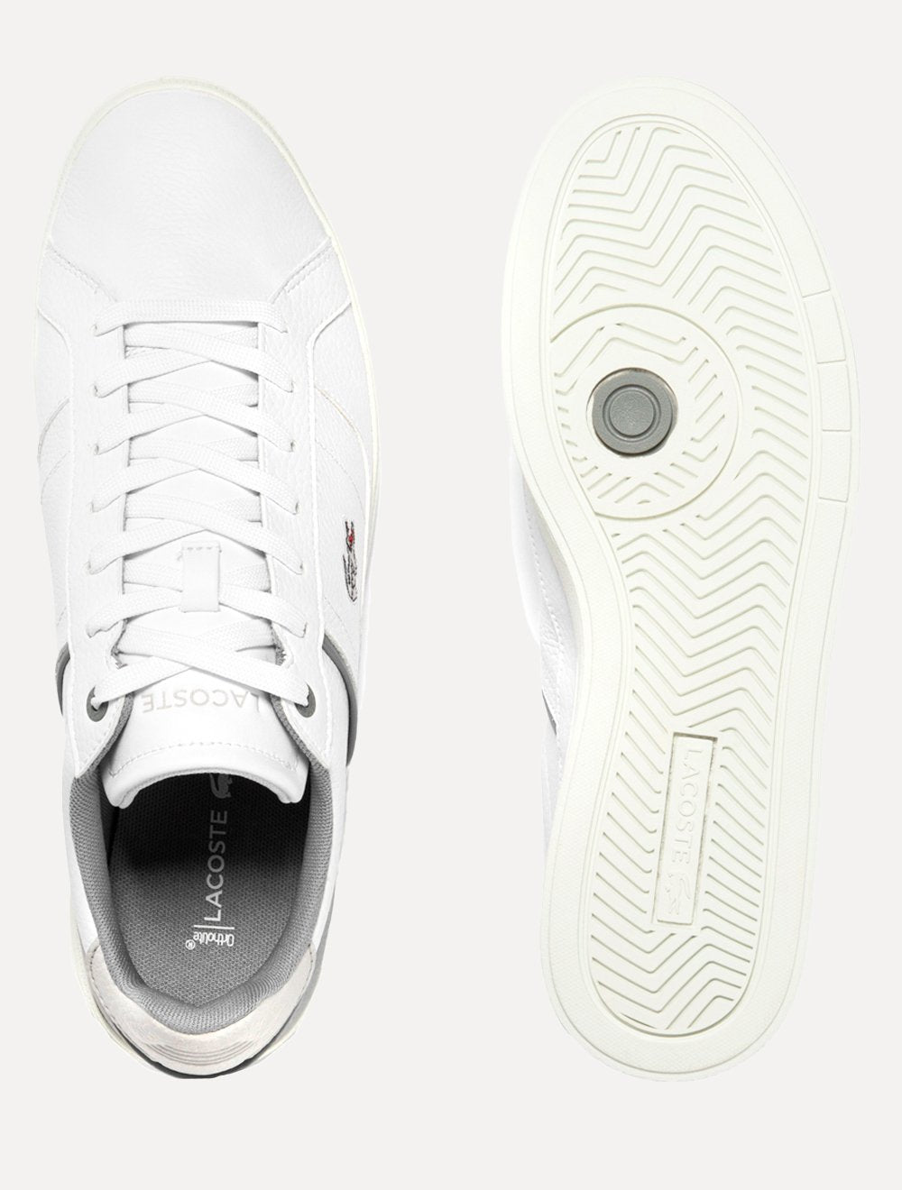 Tênis Lacoste Masculino Europa Pro Wht/Gry Cinza/Branco