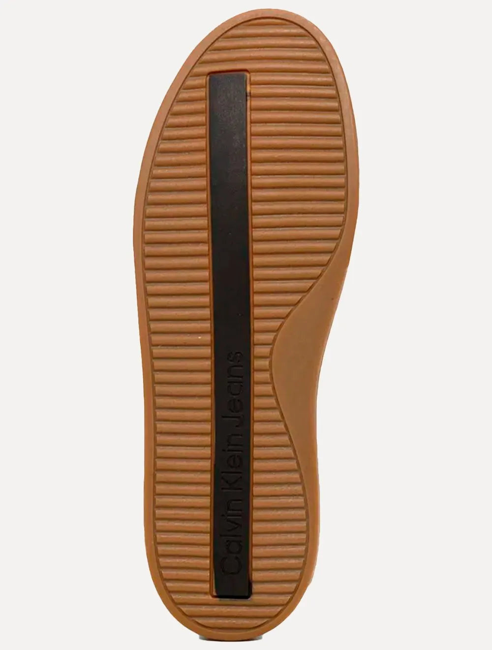 Tênis Calvin Klein Jeans Masculino Couro Sash Logo Basico Cinza/Preto