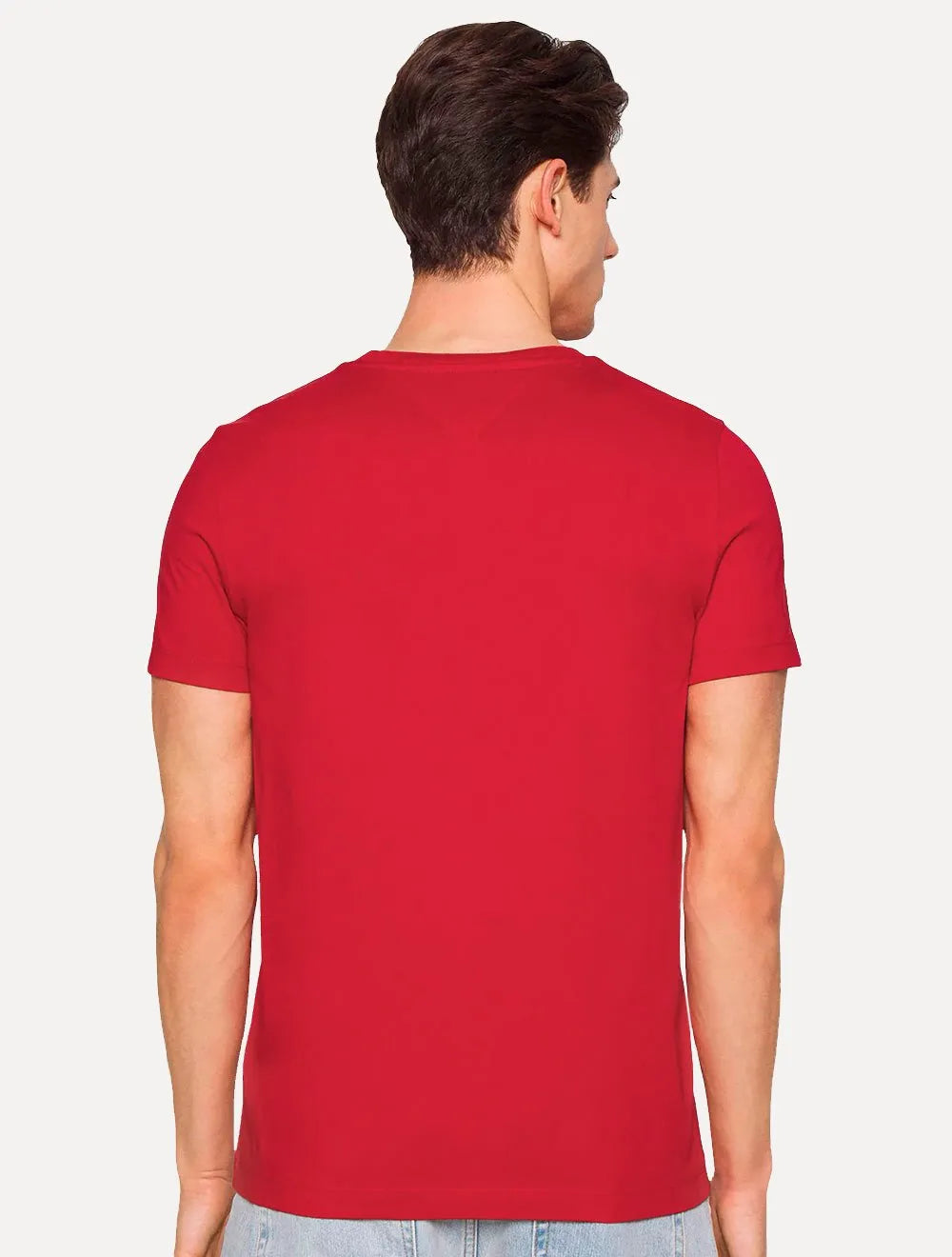 Camiseta Tommy Hilfiger Masculina Brand Love Small Logo Vermelha