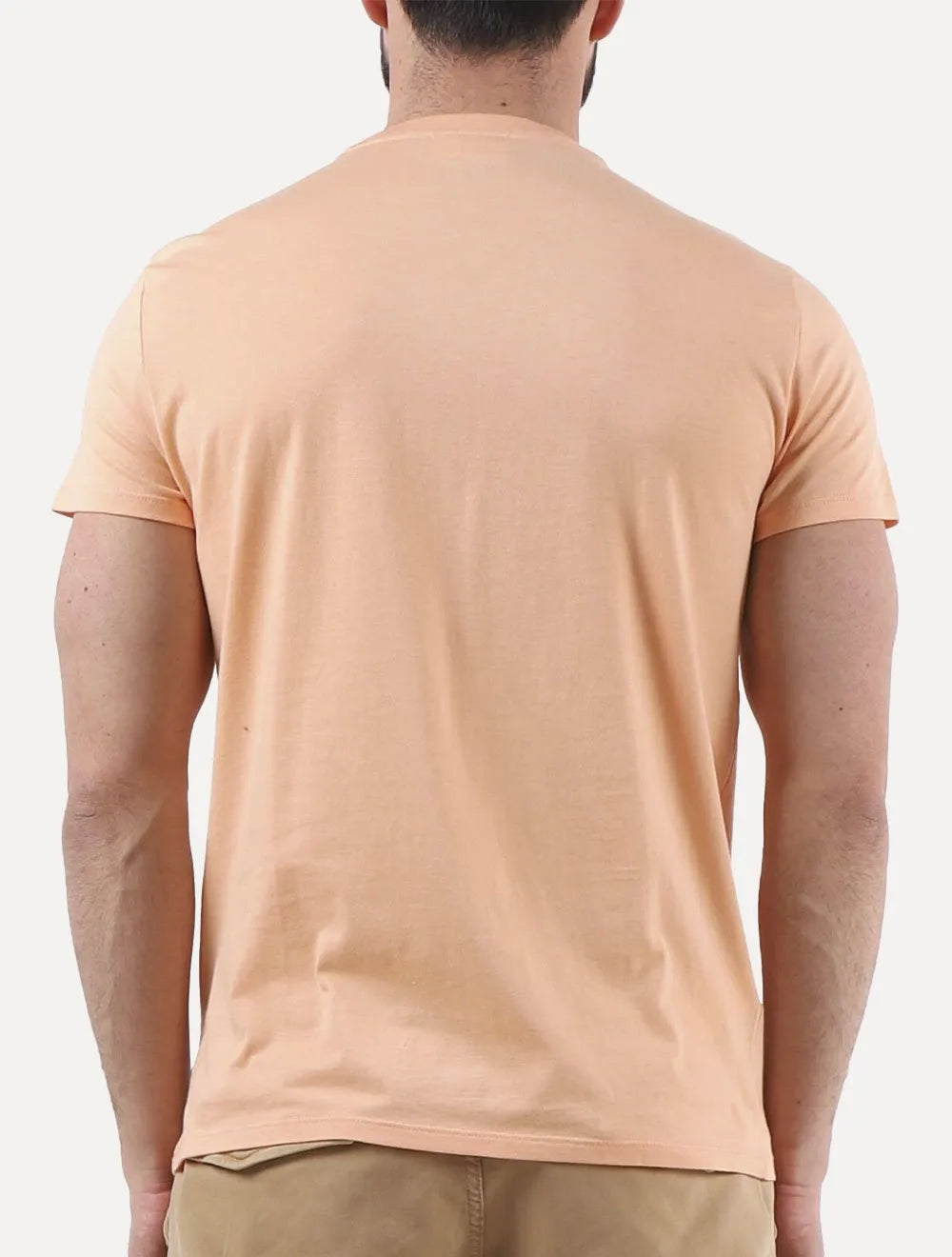 Camiseta Lacoste Masculina Jersey Pima Cotton Salmão