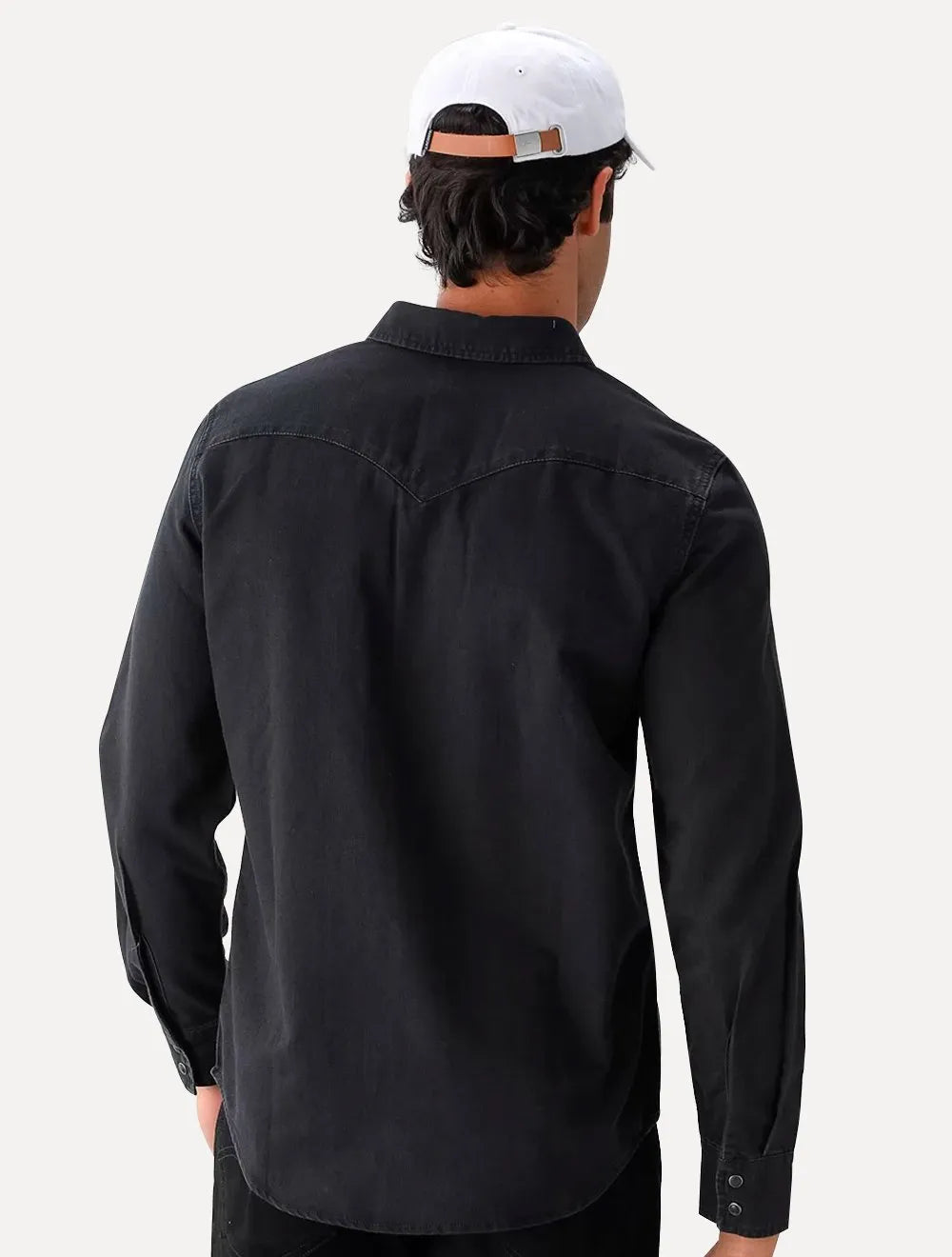 Camisa Levis Masculina Jeans Classic Western Standard Preta