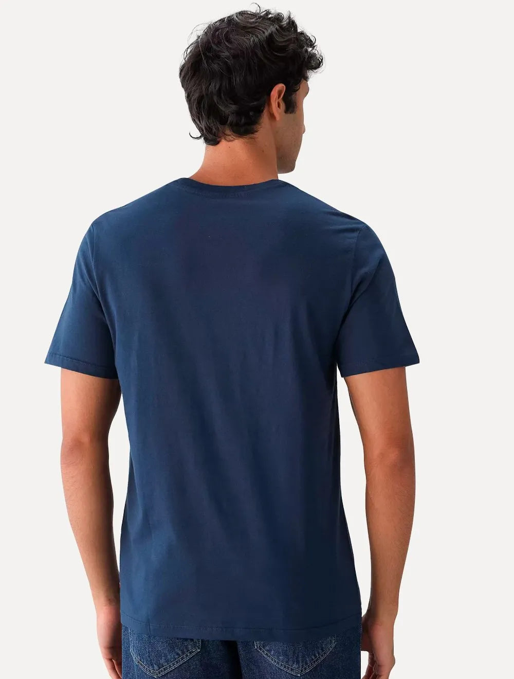 Camiseta Levis Masculina Logo Batwing Azul Marinho