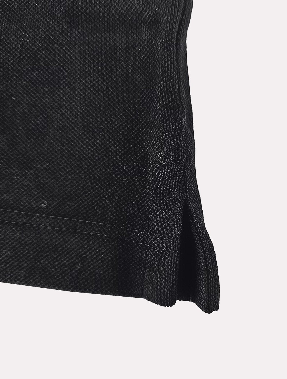 Polo Calvin Klein Masculina Piquet Regular Básica Friso Preta
