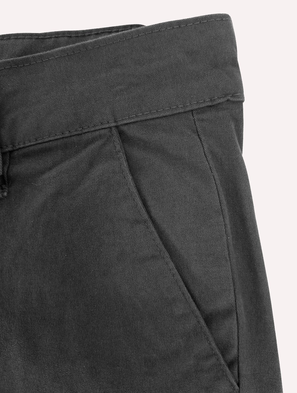 Bermuda Tommy Hilfiger Masculina de Sarja Stretch Chumbo