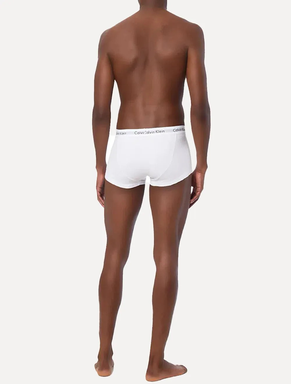 Cuecas Calvin Klein Low Rise Trunk Print Brancas Pack 3UN