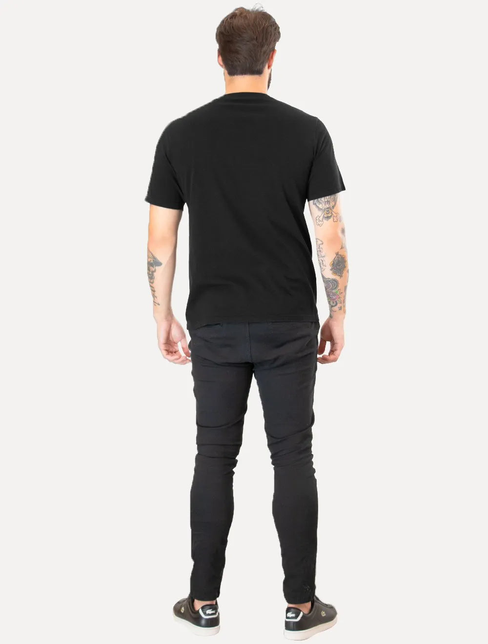 Camiseta Ellus Masculina Cotton Fine Classic Logo Preta