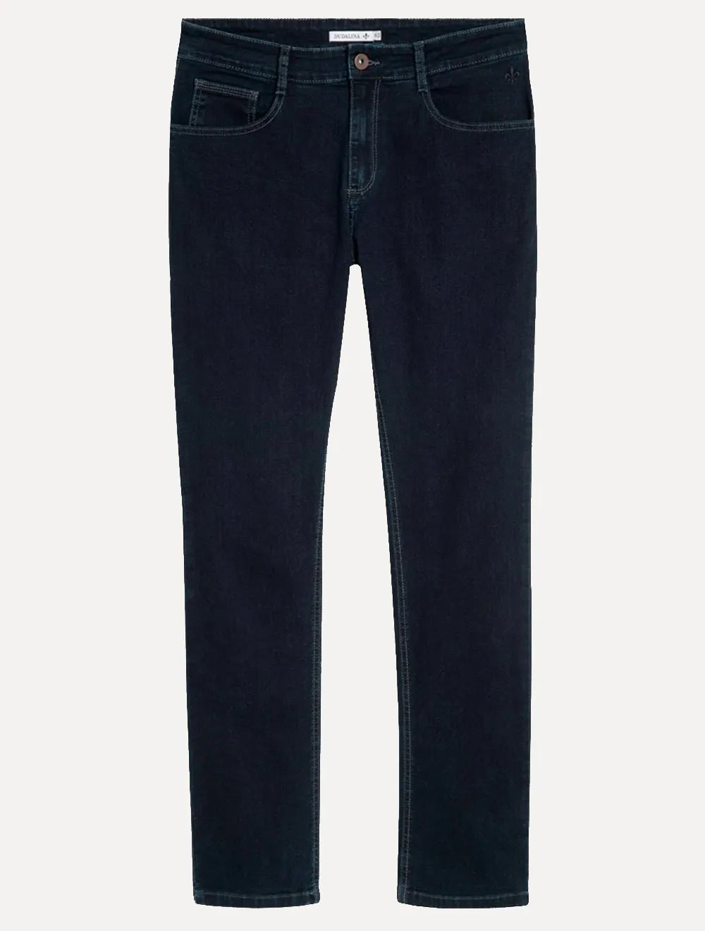 Calça Dudalina Jeans Masculina Regular Right Five Pockets Escura