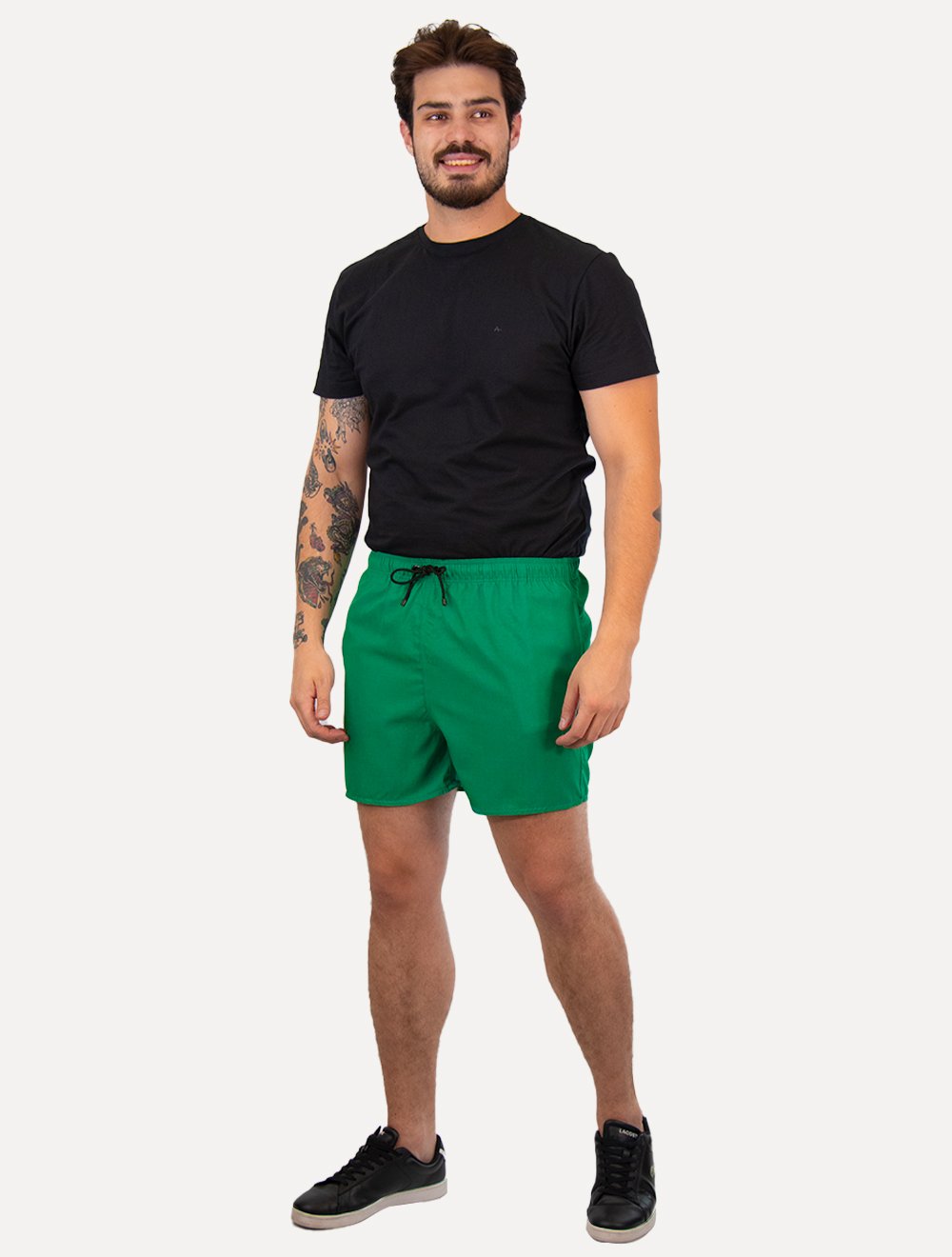 Short Reserva Masculino D'Água Beachwear Texture Verde Bandeira