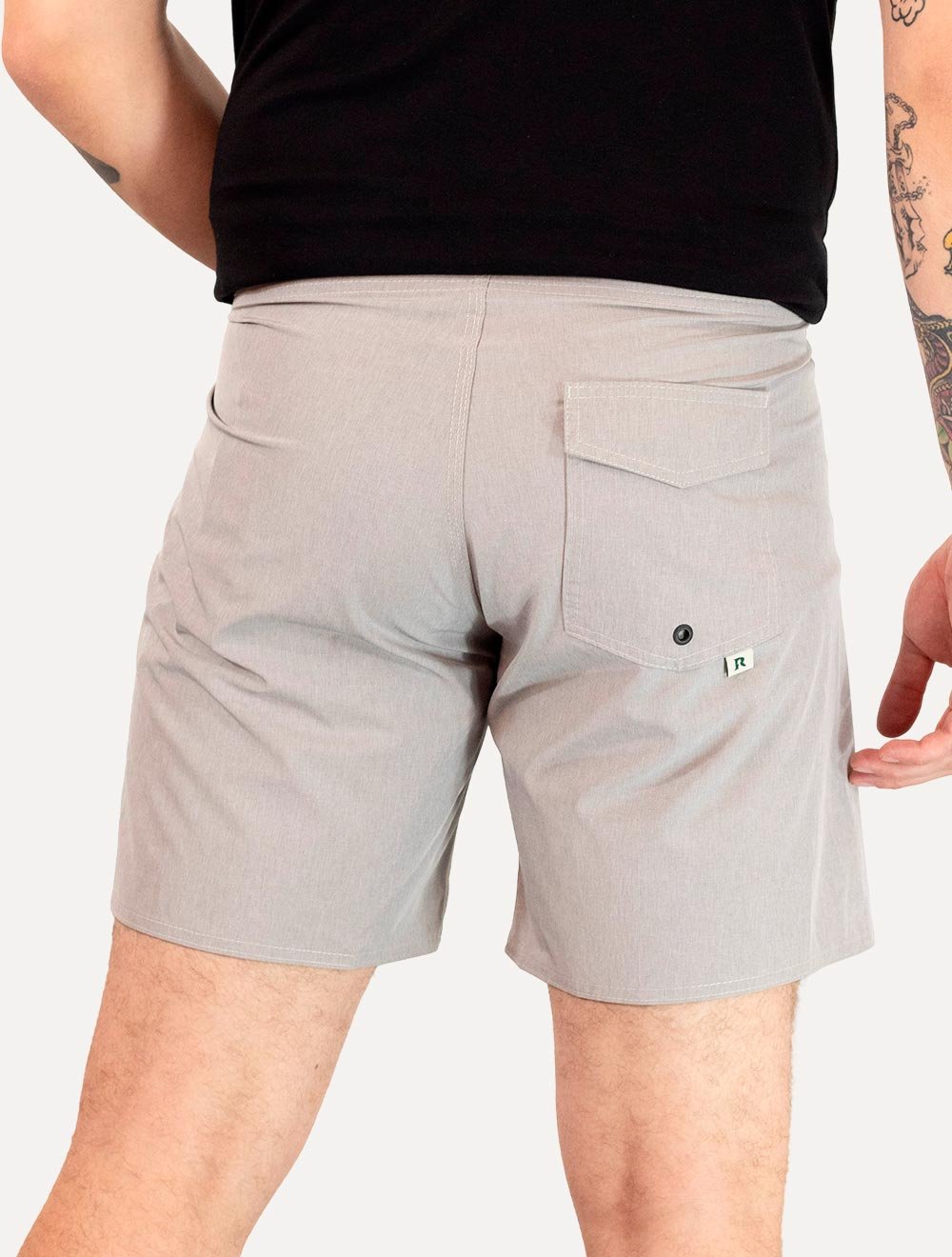 Bermuda Reserva Masculina Beachwear Tecno Cinza Mescla