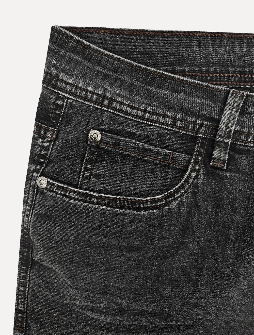 Calça Dudalina Jeans Masculina Straight Classica Forall Preta