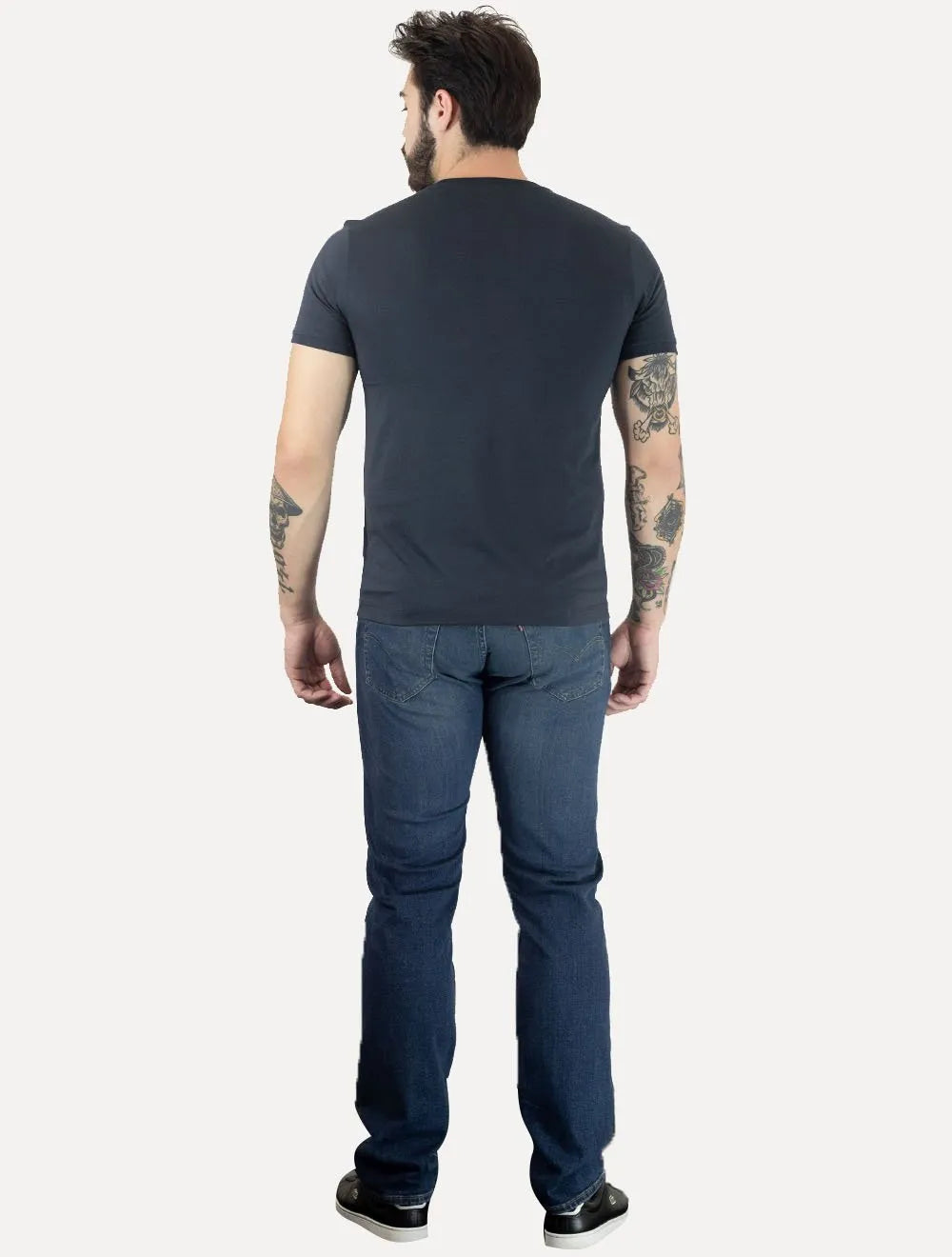 Camiseta Aramis Masculina Jersey Algodão Pima Surton Azul Marinho