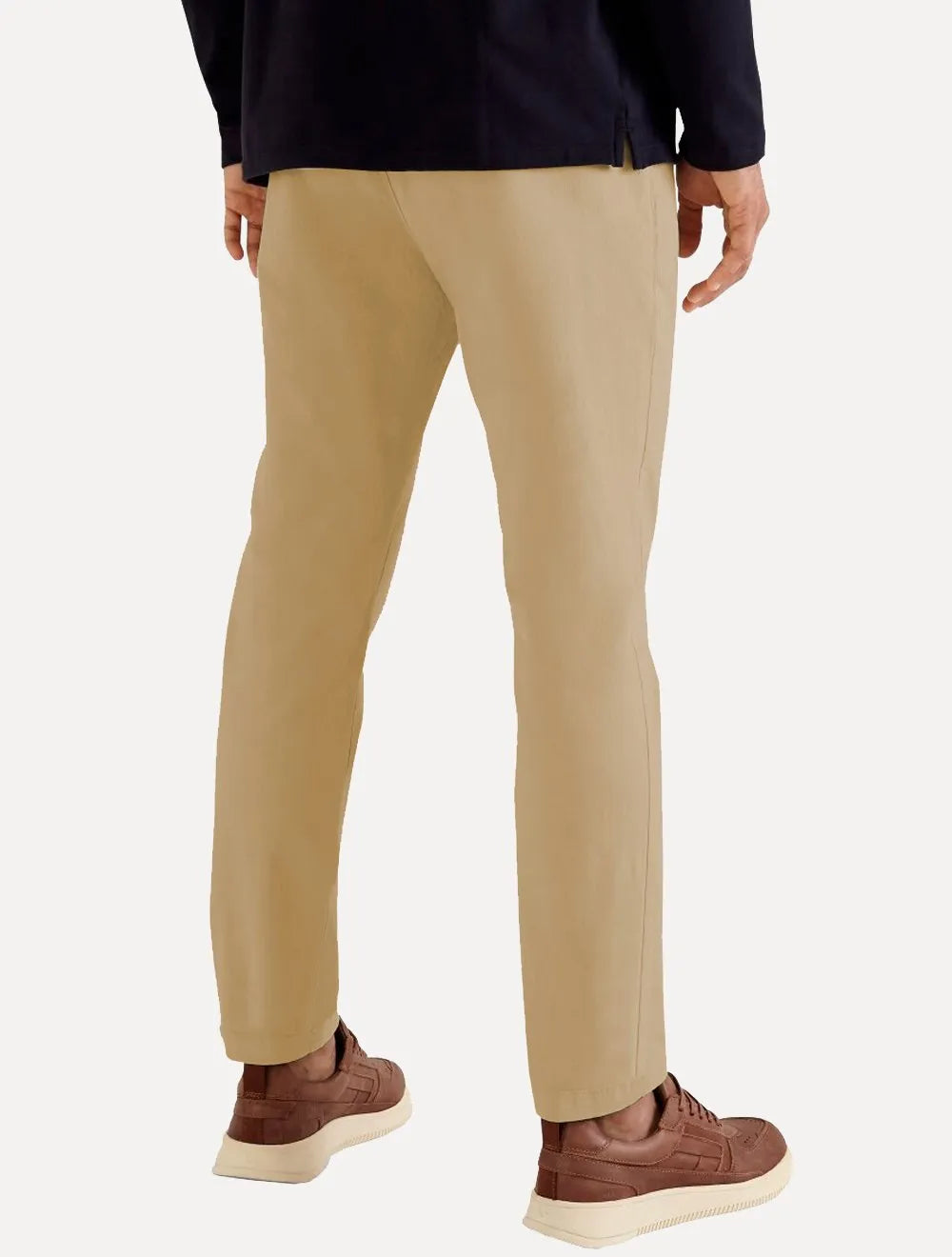 Calça Reserva Masculina de Sarja Casual Iron Cáqui