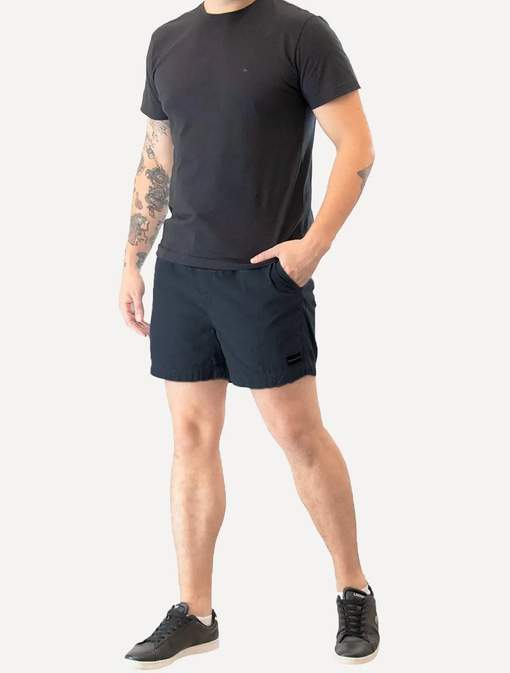Short Calvin Klein Masculino Jeans Color Cós Elástico Azul Marinho