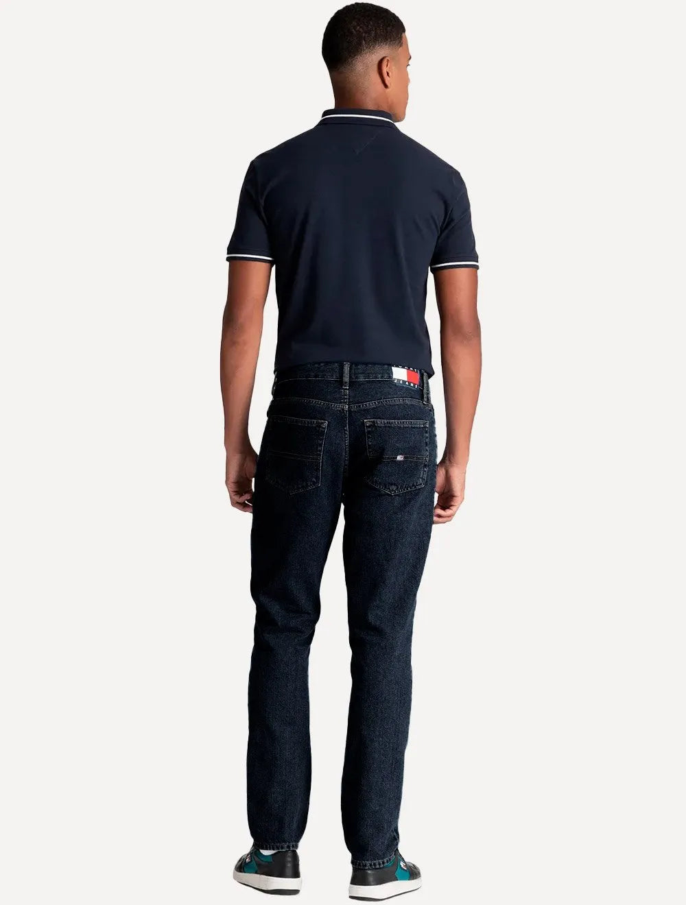 Calça Tommy Jeans Masculina Regular Straight Ryan Escura