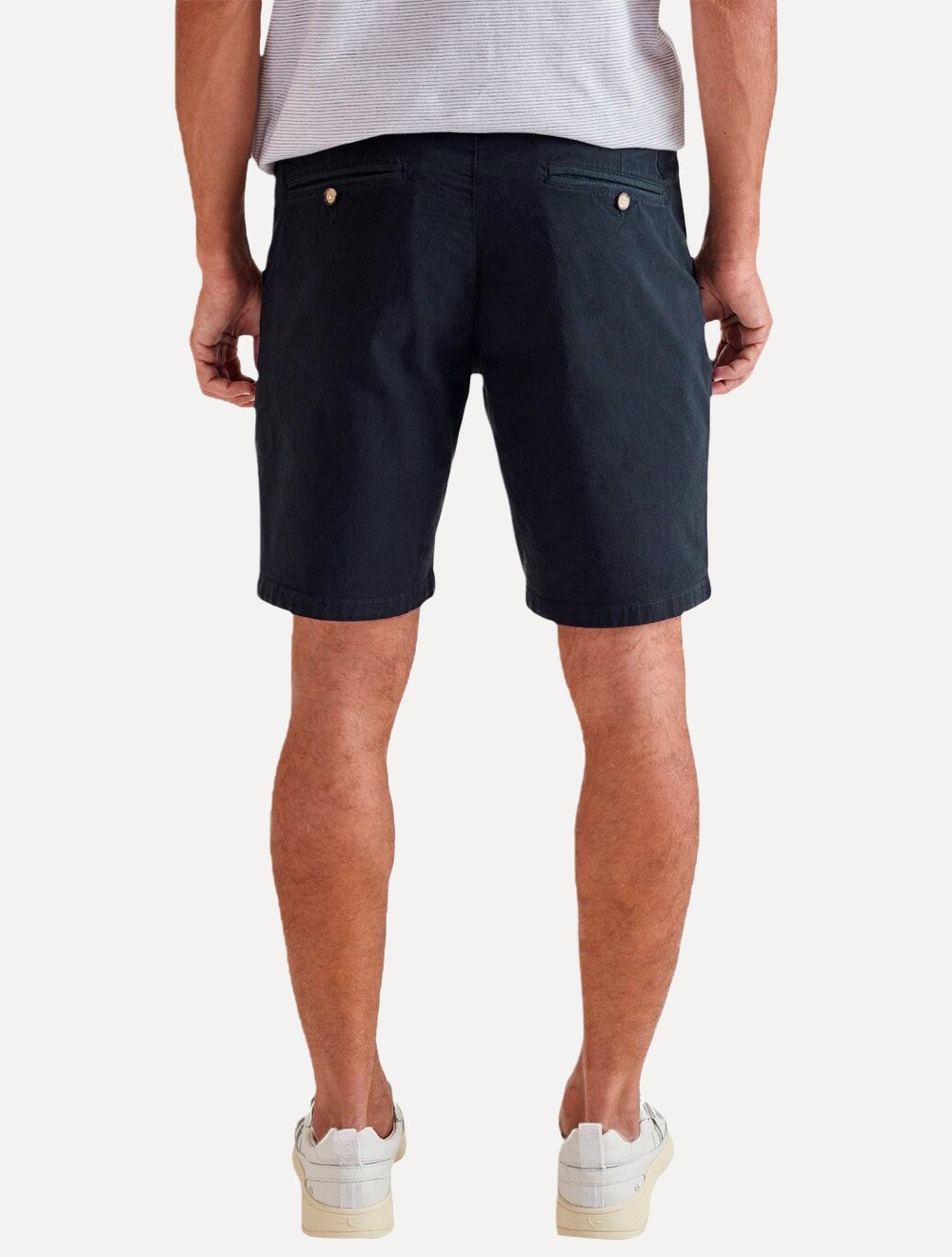Bermuda Reserva Masculina de Sarja Casual Iron Azul Marinho