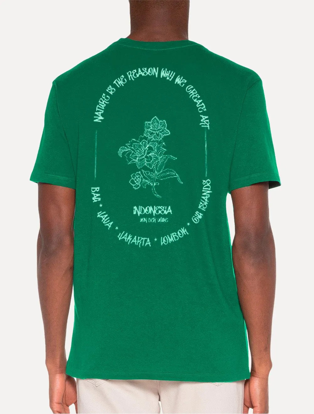 Camiseta Von der Volke Masculina Origineel Indonesia Verde