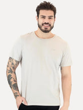 Camiseta Ellus Masculina Cotton Fine Grunge Gothic Classic Off-White
