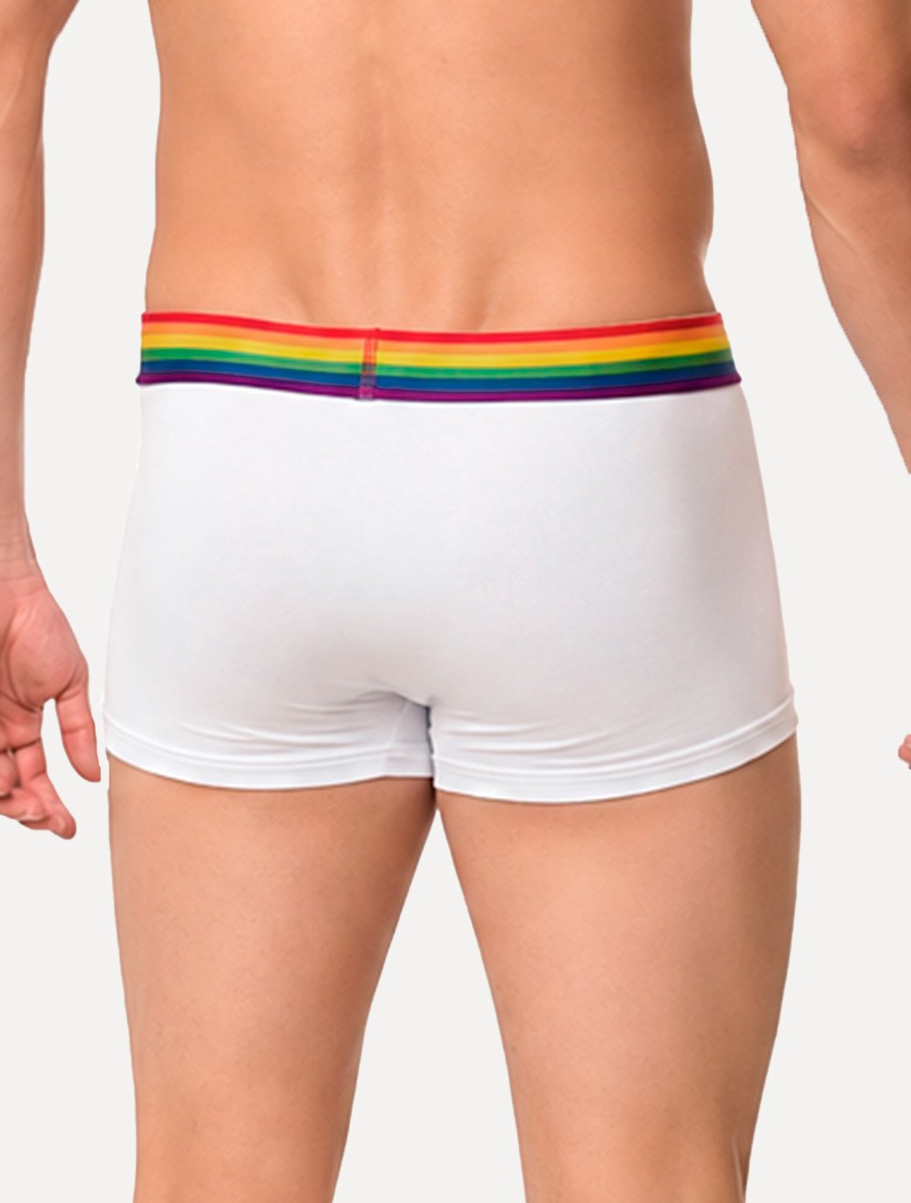 Cueca Calvin Klein Low Rise Trunk Cotton CK Cós Pride Branca