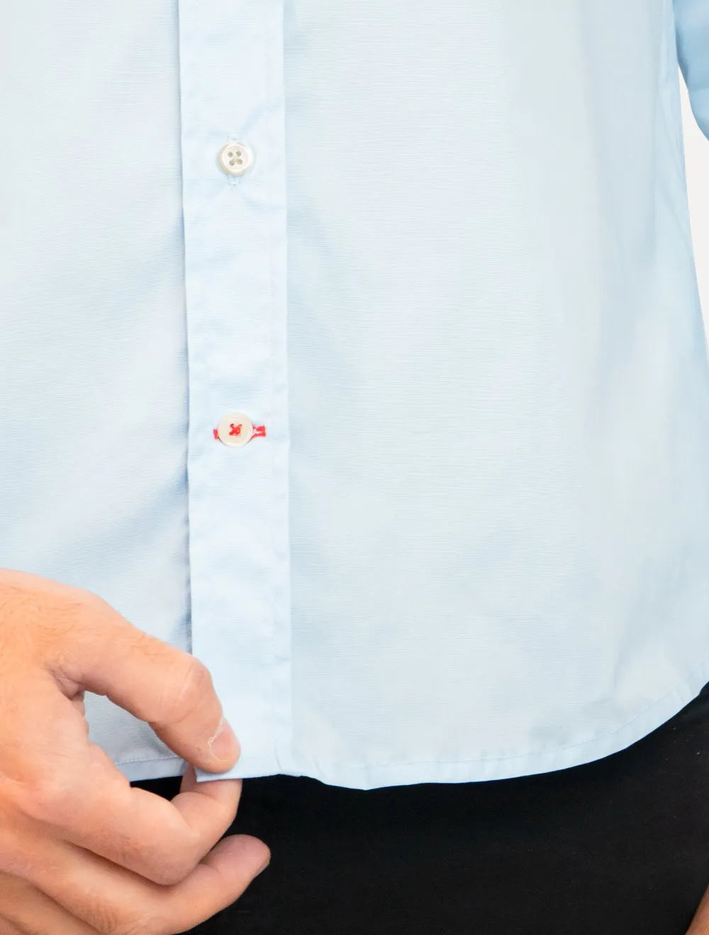 Camisa Tommy Hilfiger Masculina Regular Core Flex Poplin Azul Claro