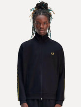 Jaqueta Fred Perry Masculina Contrast Tape Track Azul Marinho