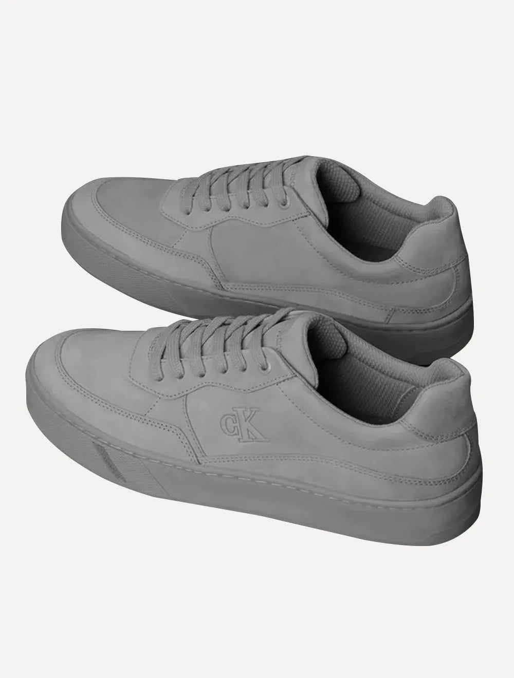 Tênis Calvin Klein Jeans Masculino Palito Side Nobuck Cinza