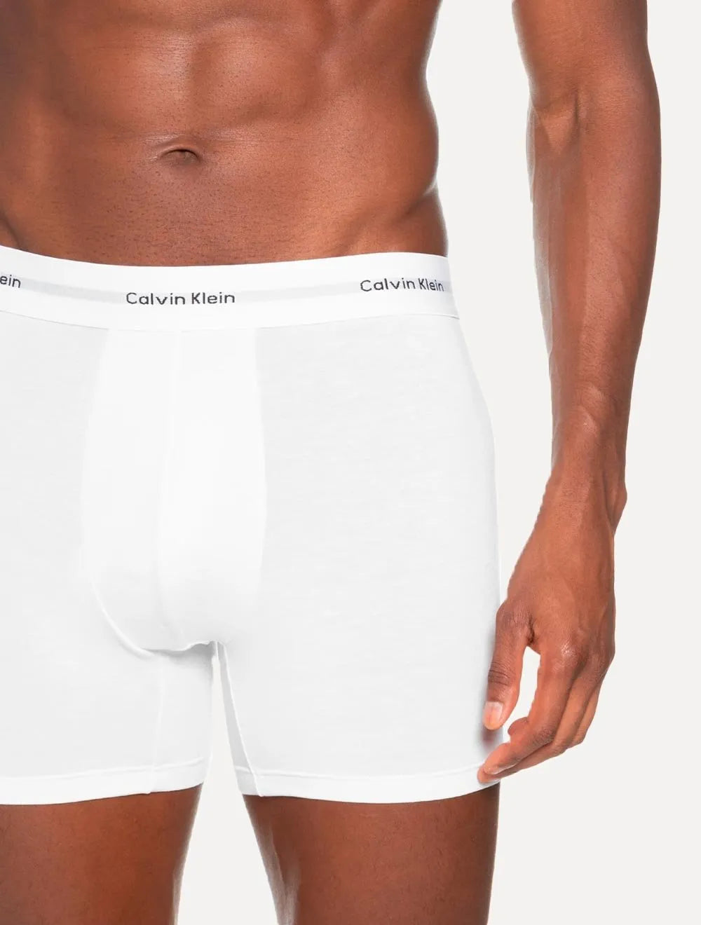 Cueca Calvin Klein Underwear Trunk Modal Modern Logo Branca 1UN