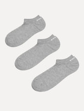 Meia King & Joe Cano Curto Cinza Mescla Kit 3 Pares