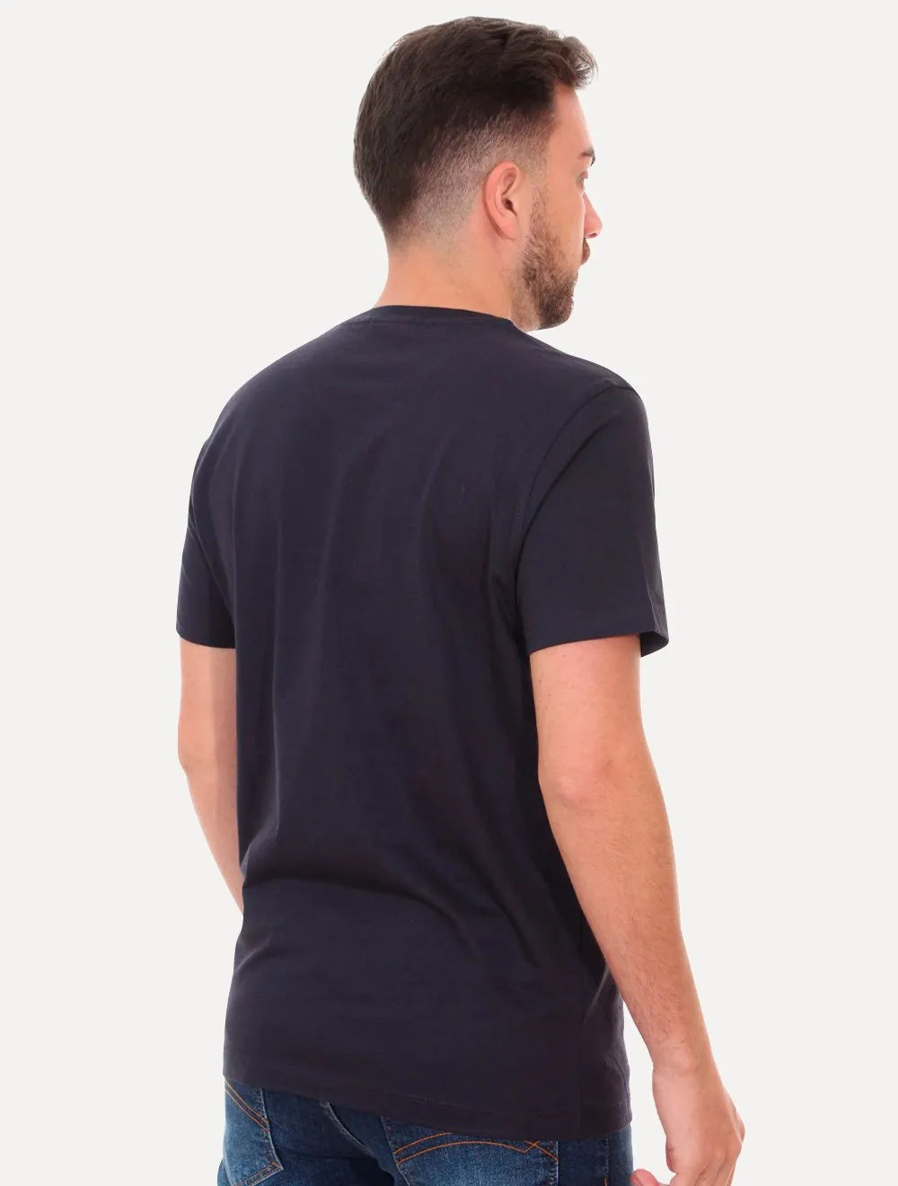 Camiseta Aramis Masculina Basic Lisa Azul Marinho