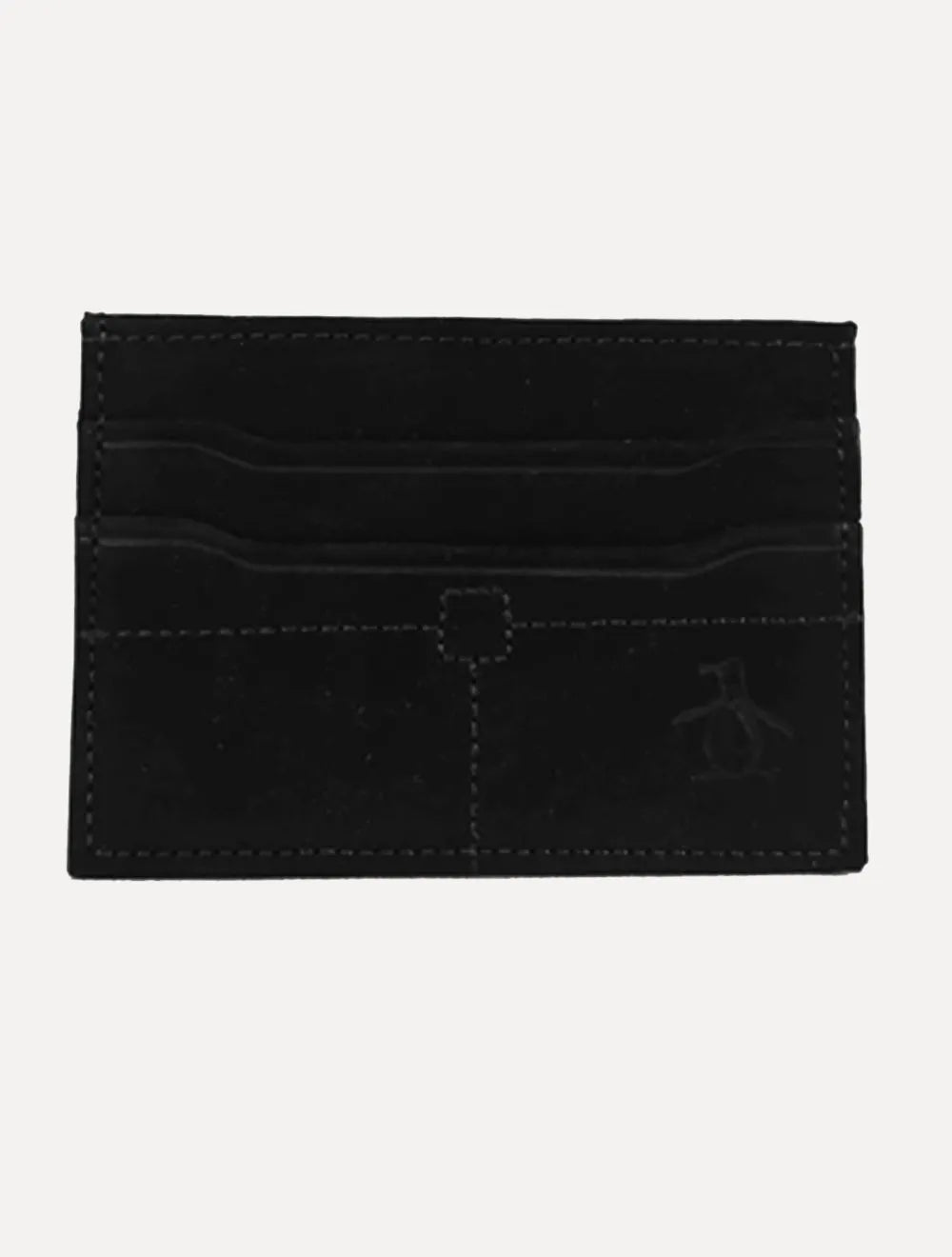 Carteira Original Penguin Masculina Porta Cartão Suede Preta