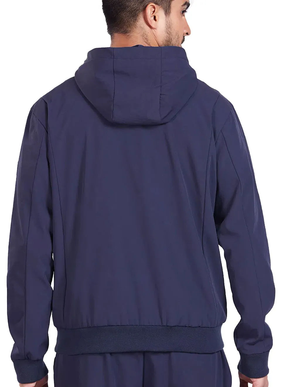 Jaqueta Aramis Masculina Hoodie Nylon Bomber Superflex Azul Marinho