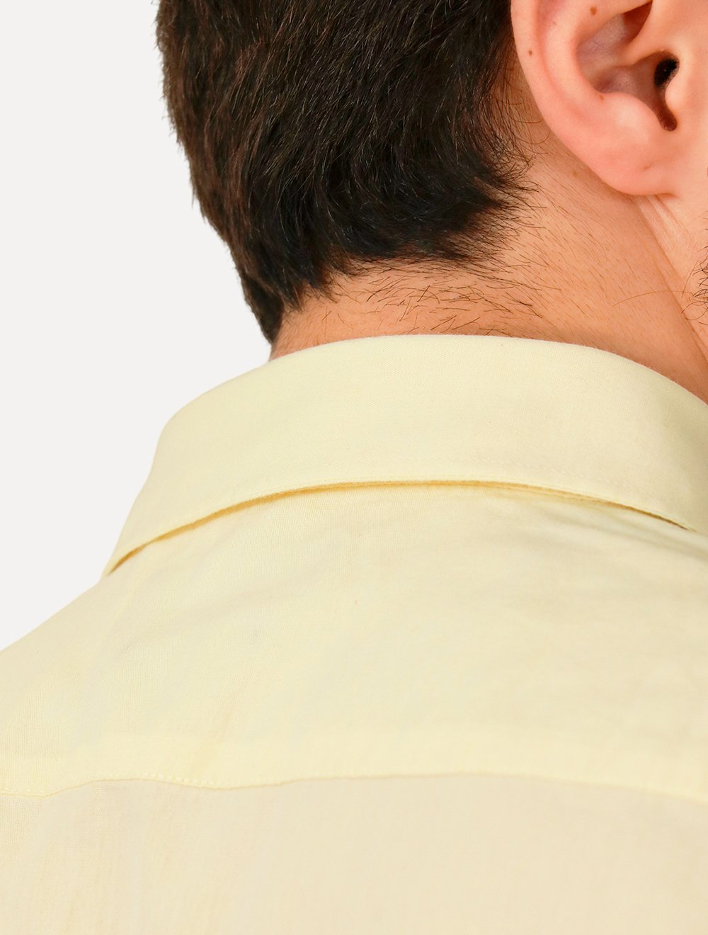 Camisa Aramis Masculina Manga Curta Slim Algodão Willis Amarela