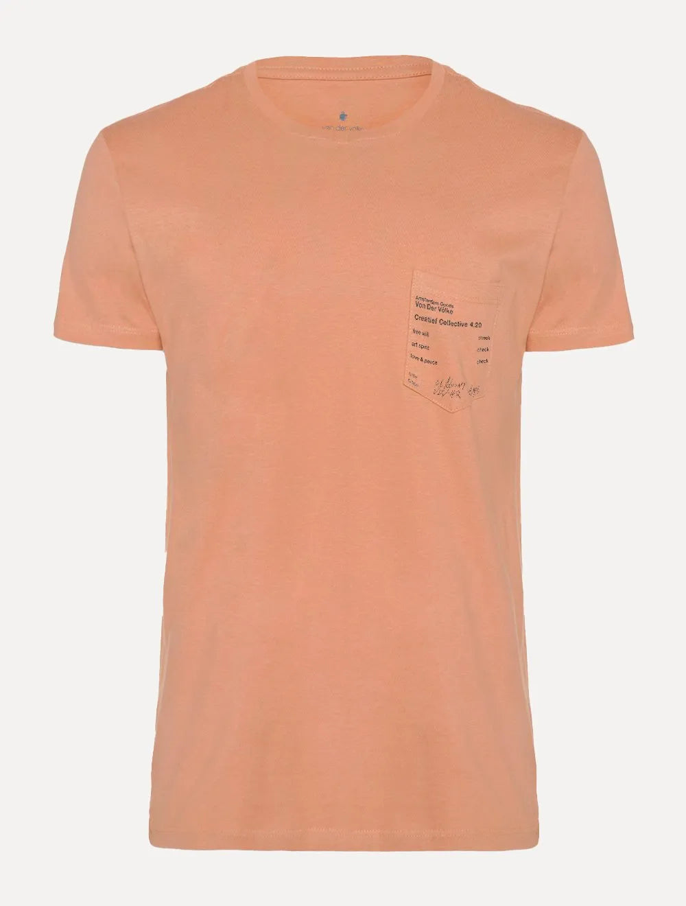 Camiseta Von der Volke Masculina Origineel Pocket Ams Goods Cáqui
