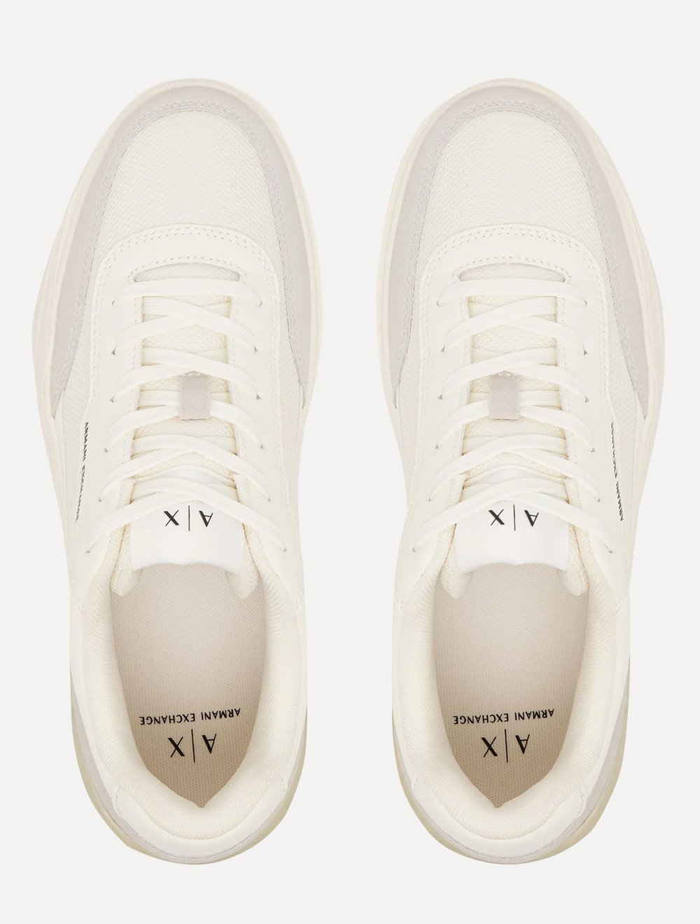 Tênis Armani Exchange Masculino Sneakers Low Pipe Off-White