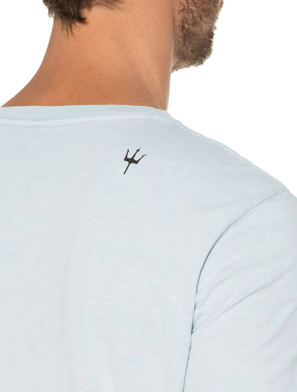 Camiseta Osklen Masculina Slim Rough Diver Azul Claro