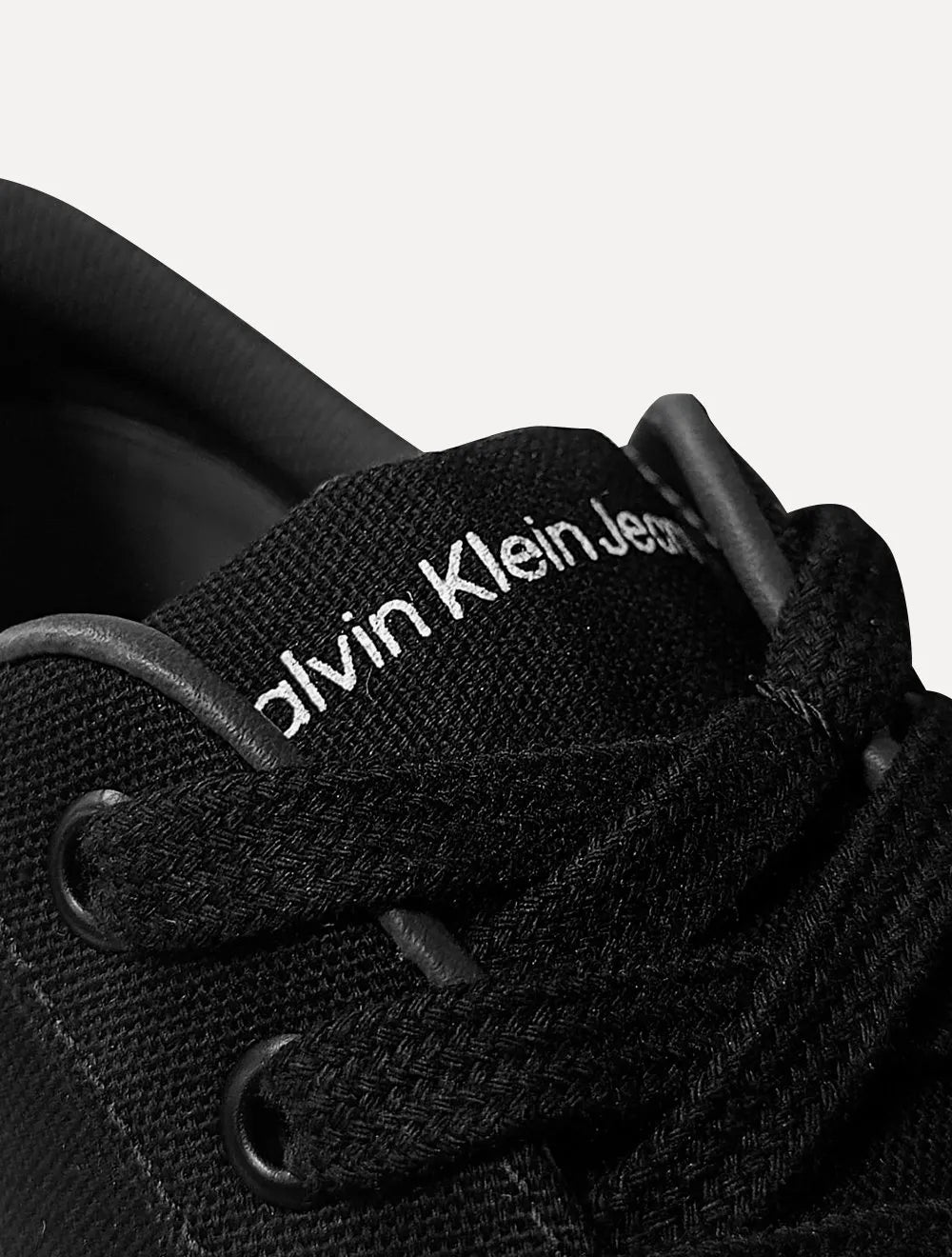 Tênis Calvin Klein Jeans Masculino Lona Rubber Preto