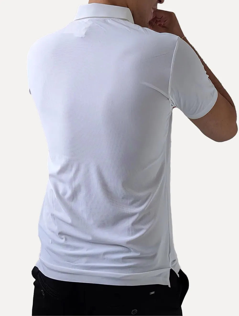 Polo Pacific Blue Masculina Basic Off-White