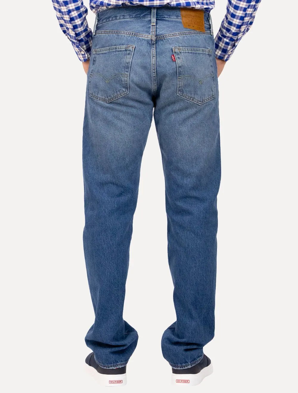 Calça Levis Jeans Masculina Slim 501 '54 Original Azul Médio