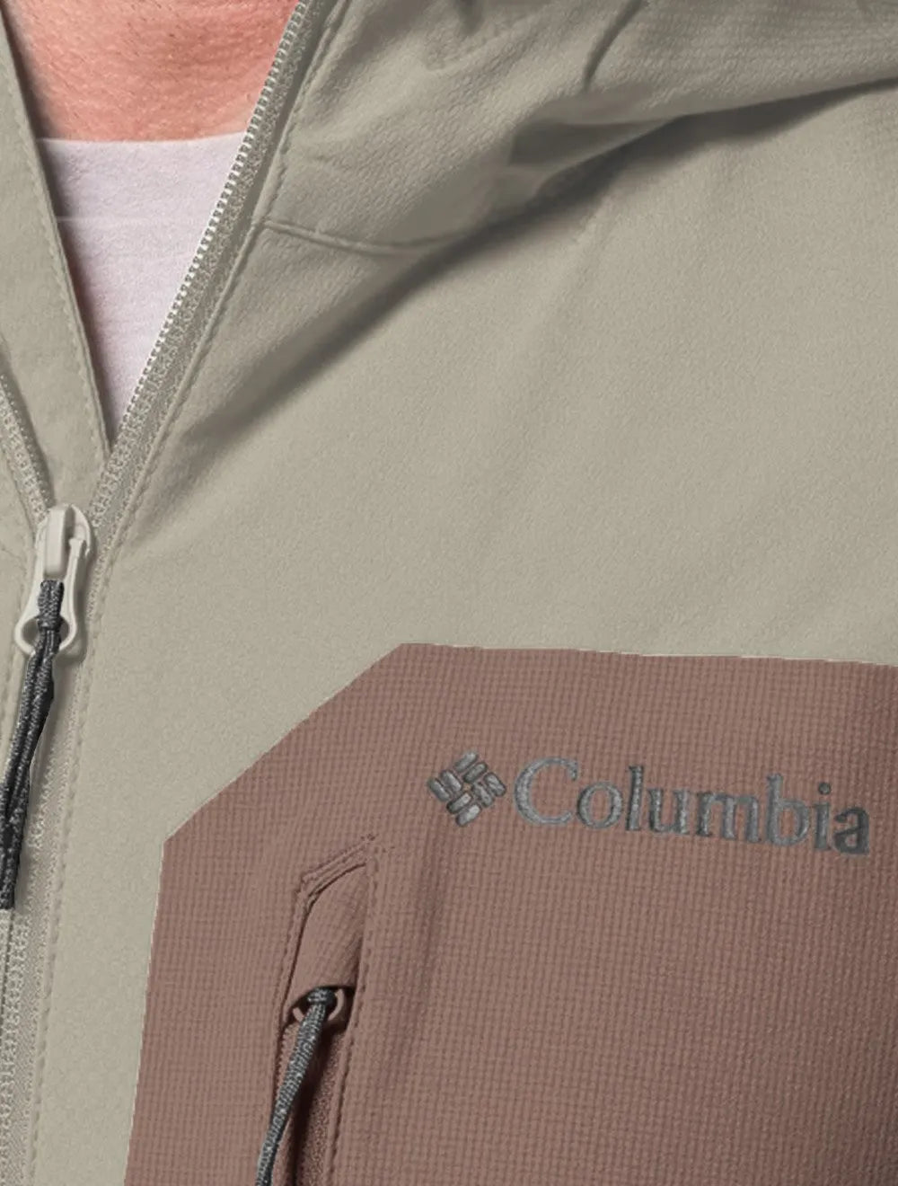 Jaqueta Columbia Masculina Ascender Softshell City Marrom/Caqui