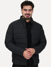 Jaqueta Calvin Klein Masculina Matelassê Full-Zip Cinza Chumbo