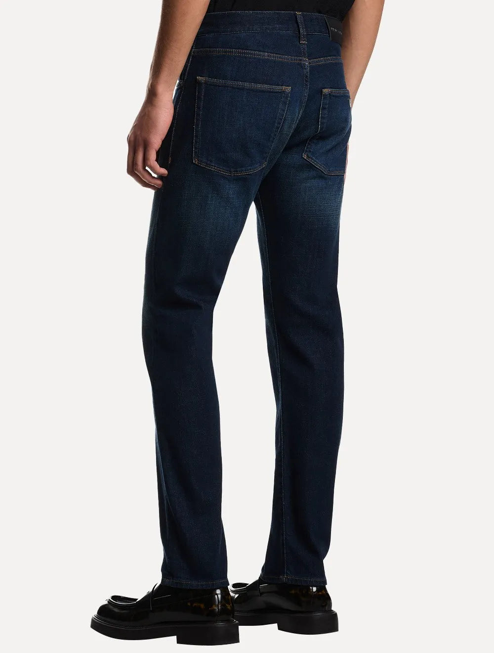 Calça Jeans Empório Armani Masculina J45 Regular Fit Azul Escuro
