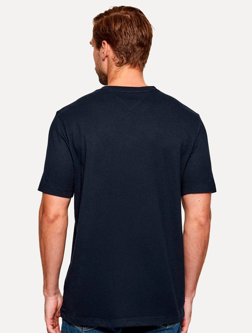 Camiseta Tommy Hilfiger Masculina Essential V-Neck Cotton Azul Marinho