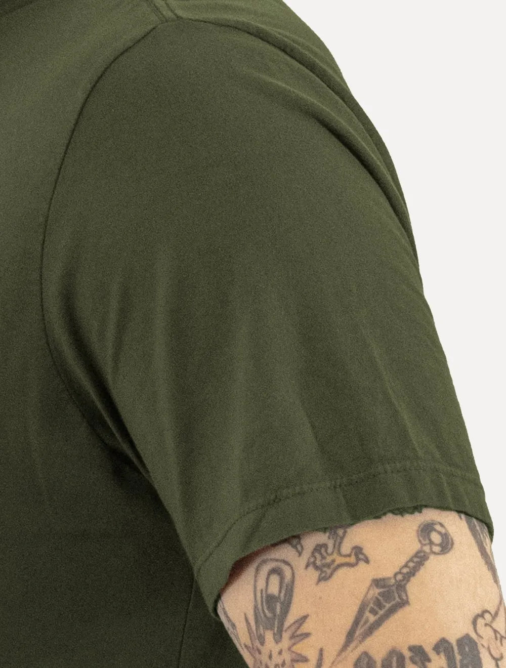 Camiseta Ellus Masculina Cotton Fine Classic Logo Verde Floresta