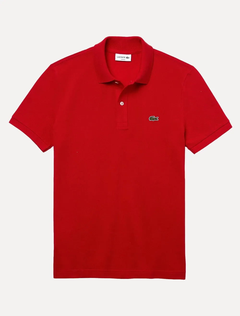 Polo Lacoste Masculina Slim Fit Classic Vermelha
