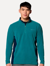 Blusa Columbia Masculina Klamath Range II Half Zip Verde