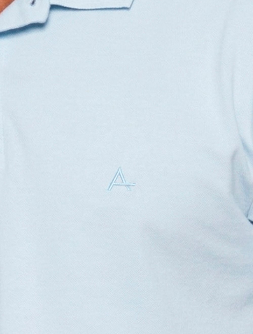 Polo Aramis Masculina Piquet Basic Mono Azul Celeste