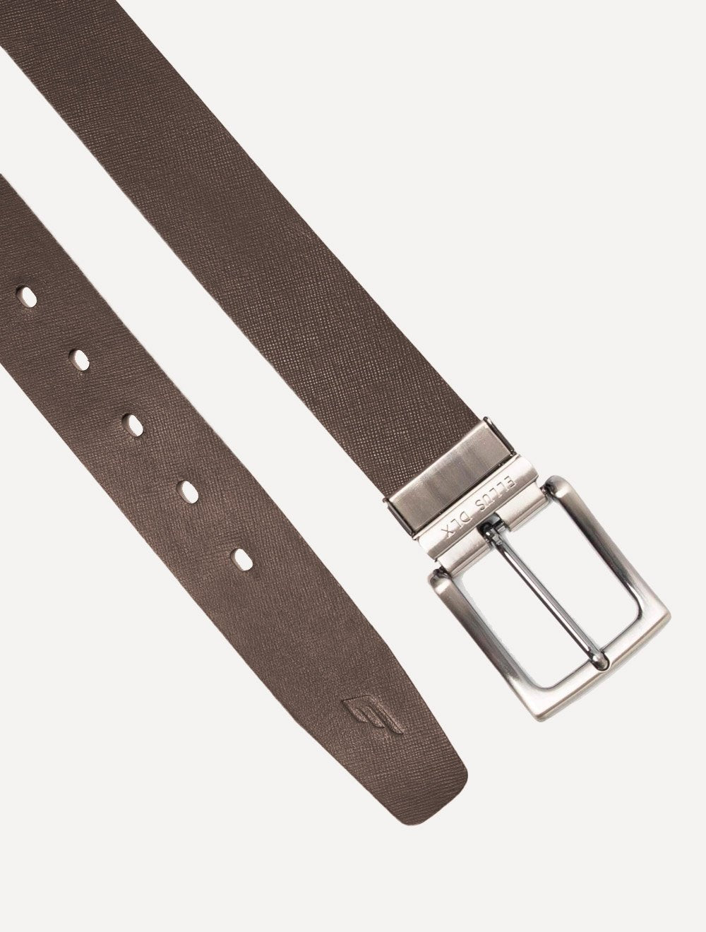Cinto Ellus Masculino Couro Dupla Face Casual Marrom