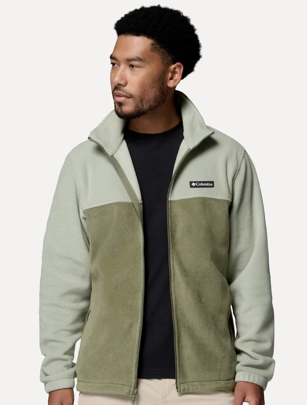 Jaqueta Columbia Masculina Fleece Steens Mountain Full Zip Verde/Verde Claro